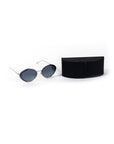 Prada Grey Oval Sunglasses