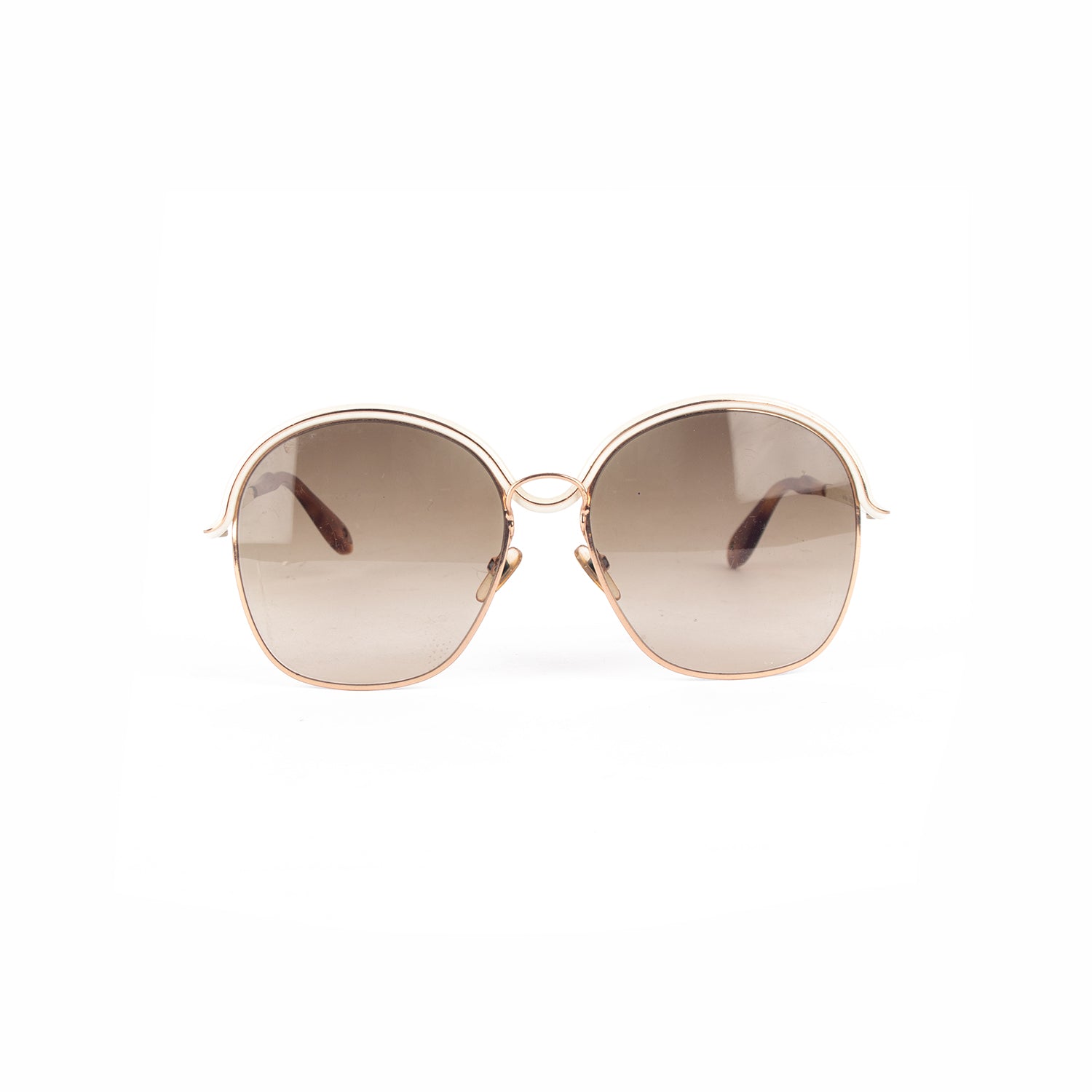 White Golden Sunglasses
