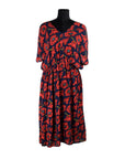 Blue/Red Floral Dress