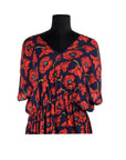 Blue/Red Floral Dress