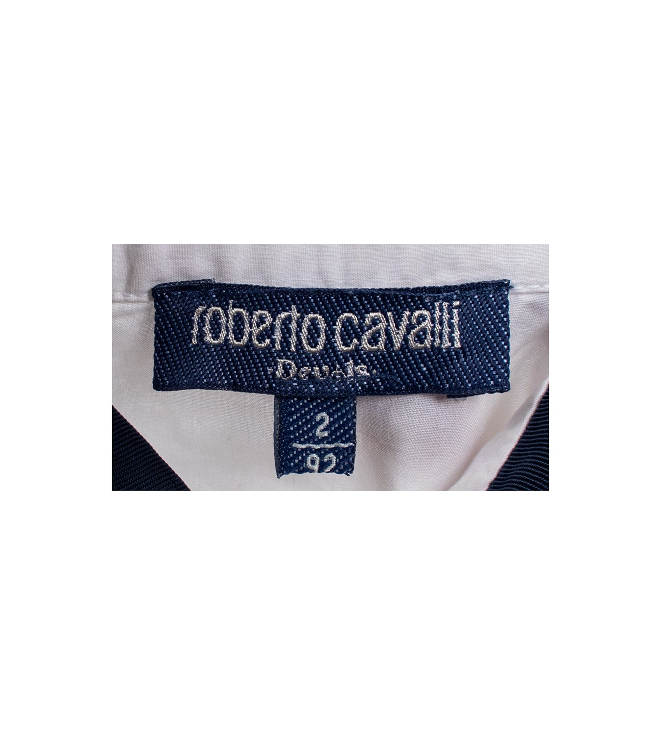 Kids White & Blue Collar Shirt