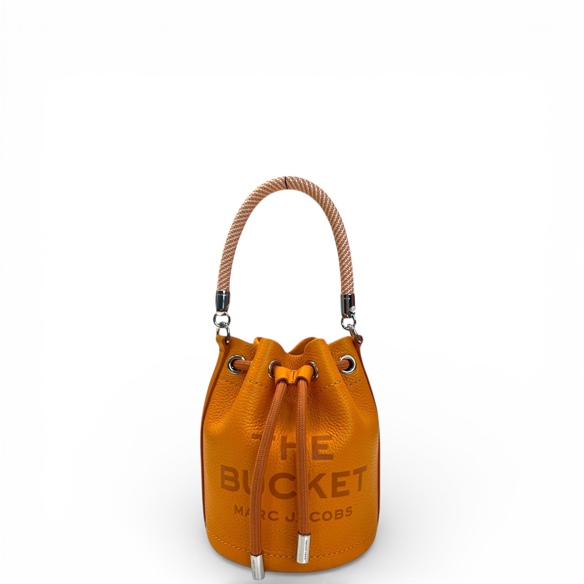 Marc Jacobs The Bucket Bag Micro Orange Leather