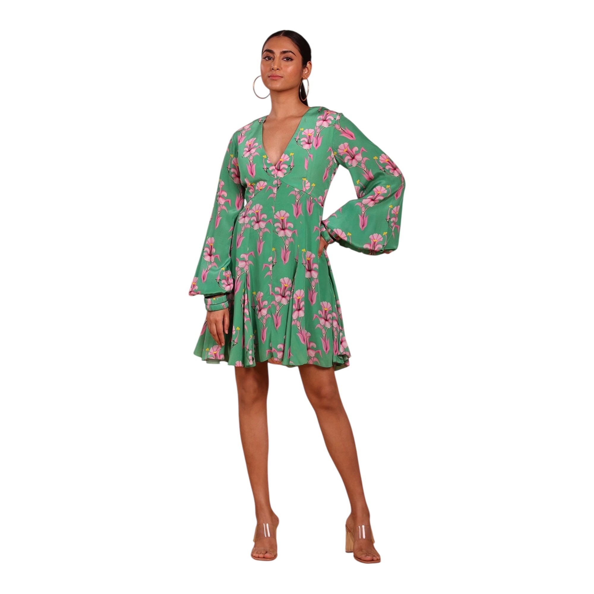 Masaba Floral Crepe Dress