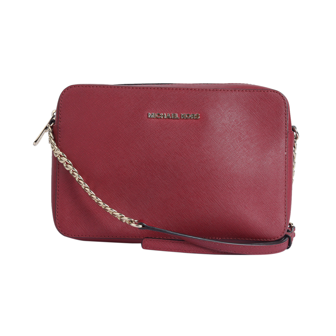Michael Kors Jet Set East West Saffiano Chain Crossbody Bag