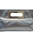 MICHAEL Michael Kors Python Embossed Leather Berkley Clutch