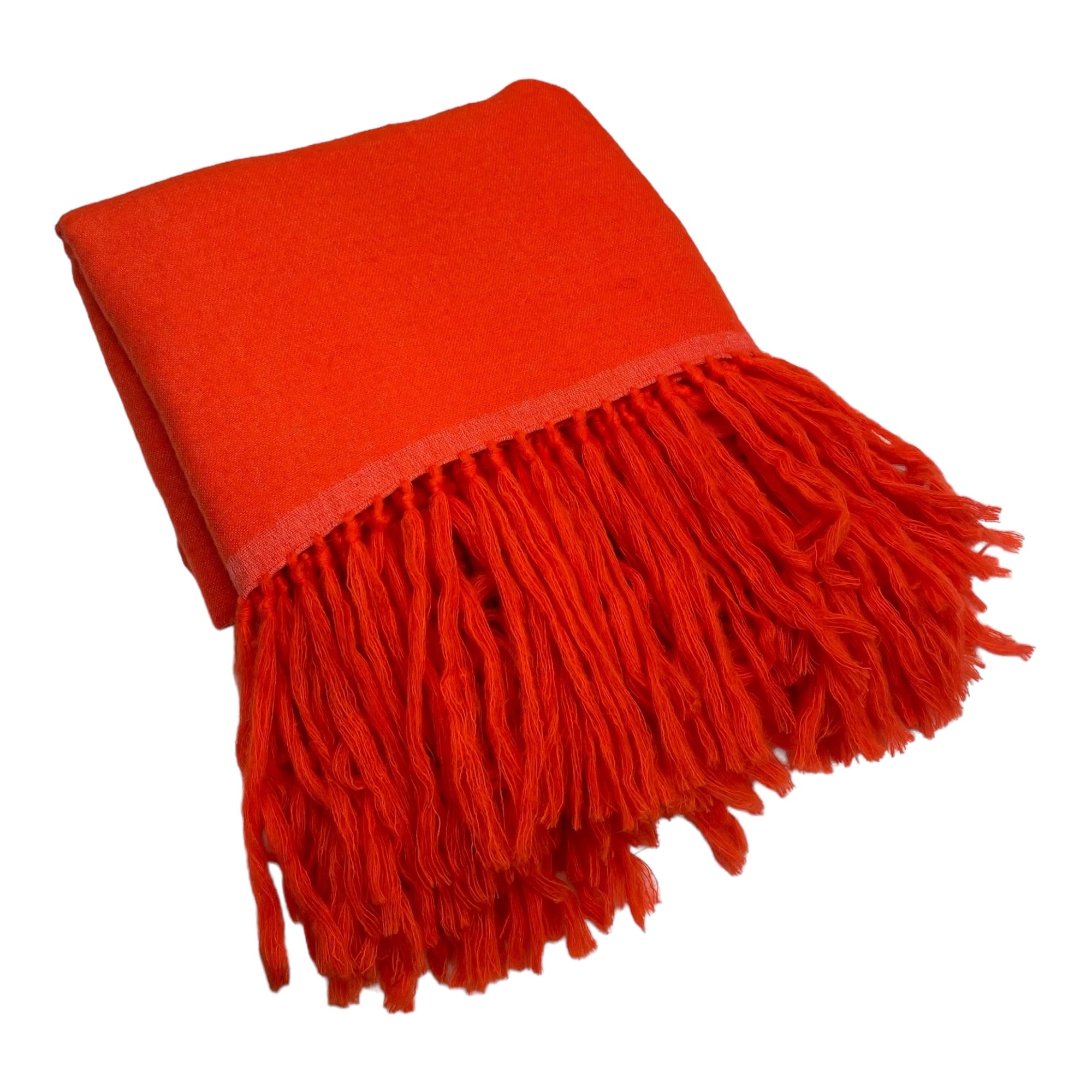 Off-White Mohair Arrow Blanket