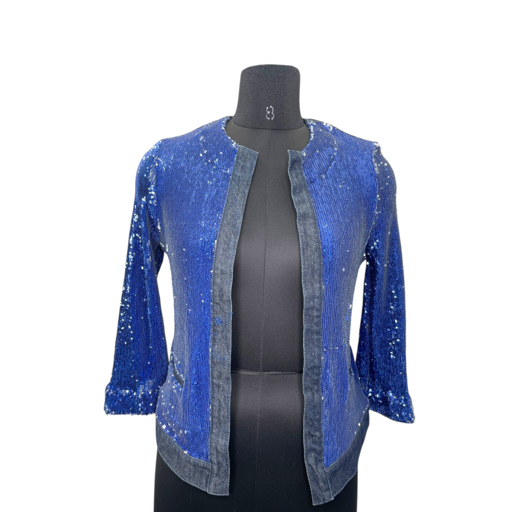 PINKO Jacket in Dark Blue Denim Size S