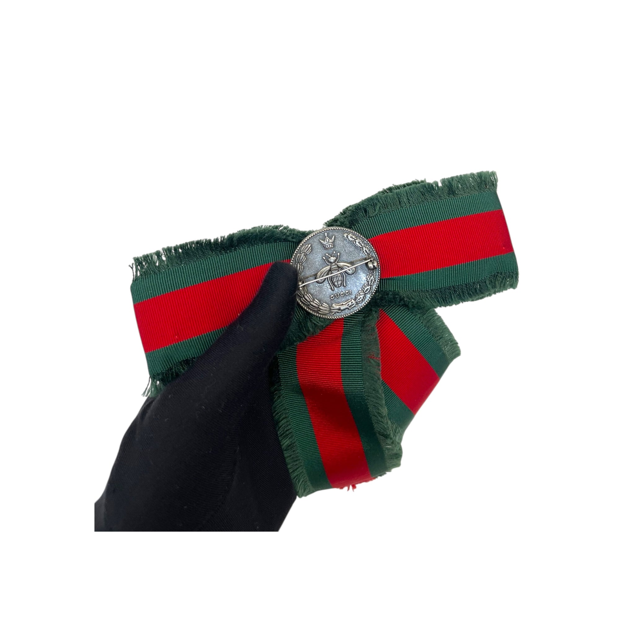 Gucci Web Bow Brooch