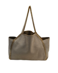 Stella McCartney Beige/Grey Faux Suede Reversible Falabella Shopper Tote
