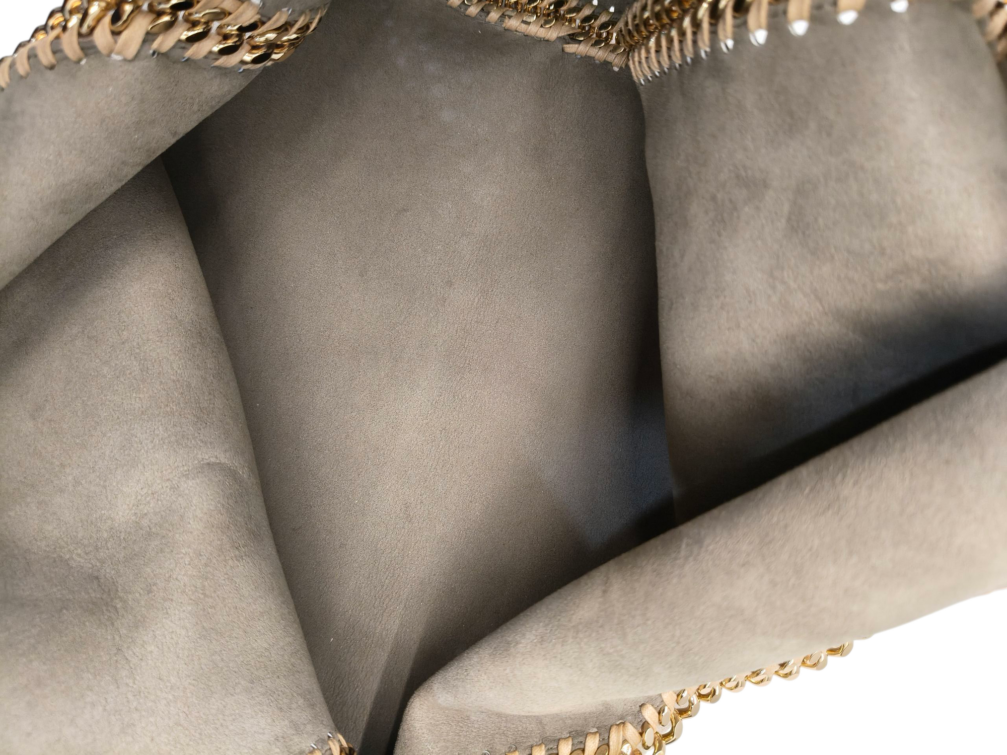 Stella McCartney Beige/Grey Faux Suede Reversible Falabella Shopper Tote