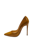 Christian Louboutin Beige Patent Leather So Kate Pumps EU 36.5
