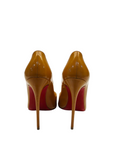 Christian Louboutin Beige Patent Leather So Kate Pumps EU 36.5