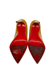 Christian Louboutin Beige Patent Leather So Kate Pumps EU 36.5