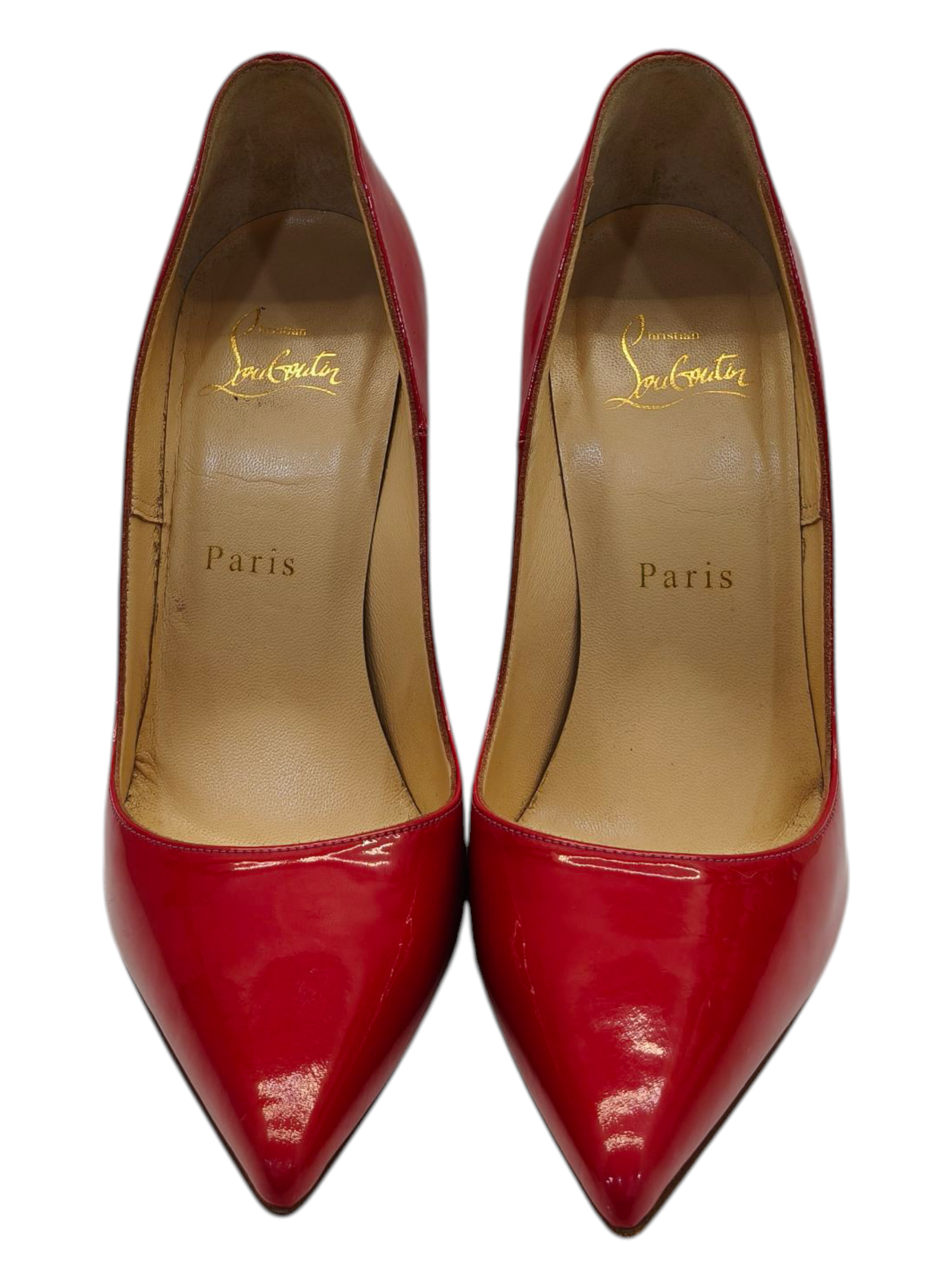 Christian Louboutin Pink Leather So Kate Pointed Toe Pumps EU 36.5