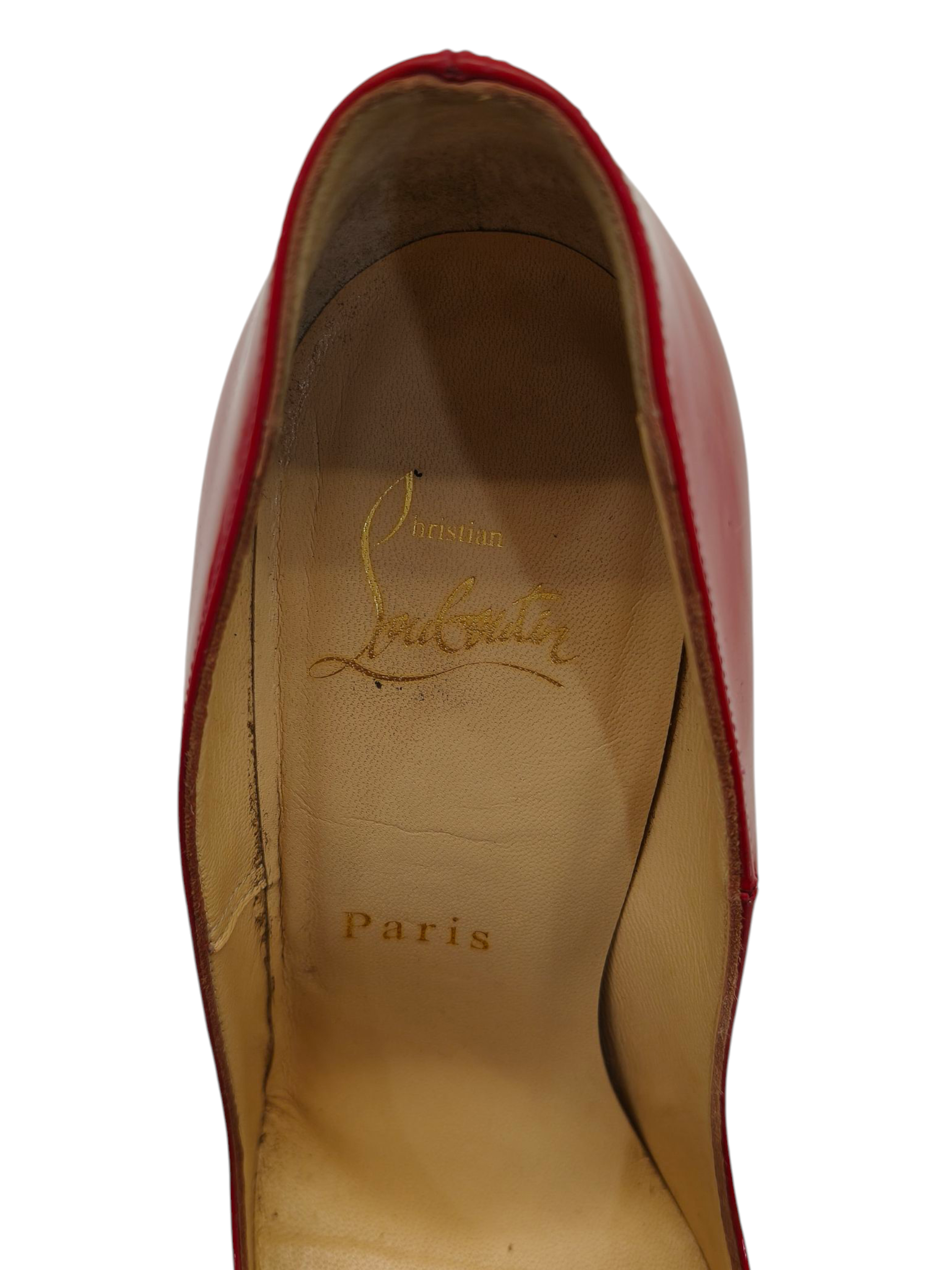 Christian Louboutin Pink Leather So Kate Pointed Toe Pumps EU 36.5