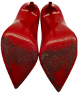 Christian Louboutin Pink Leather So Kate Pointed Toe Pumps EU 36.5