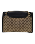 Gucci Brown/Beige GG Canvas and Leather Large Emily Shoulder Bag