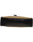 Gucci Brown/Beige GG Canvas and Leather Large Emily Shoulder Bag
