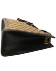 Gucci Brown/Beige GG Canvas and Leather Large Emily Shoulder Bag