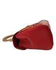 Goyard Goyardine Mini Saigon Coated Red Canvas and Leather Top Handle Bag