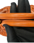 Miu Miu Matelasse Hand Bag Leather 2way Orange Gold