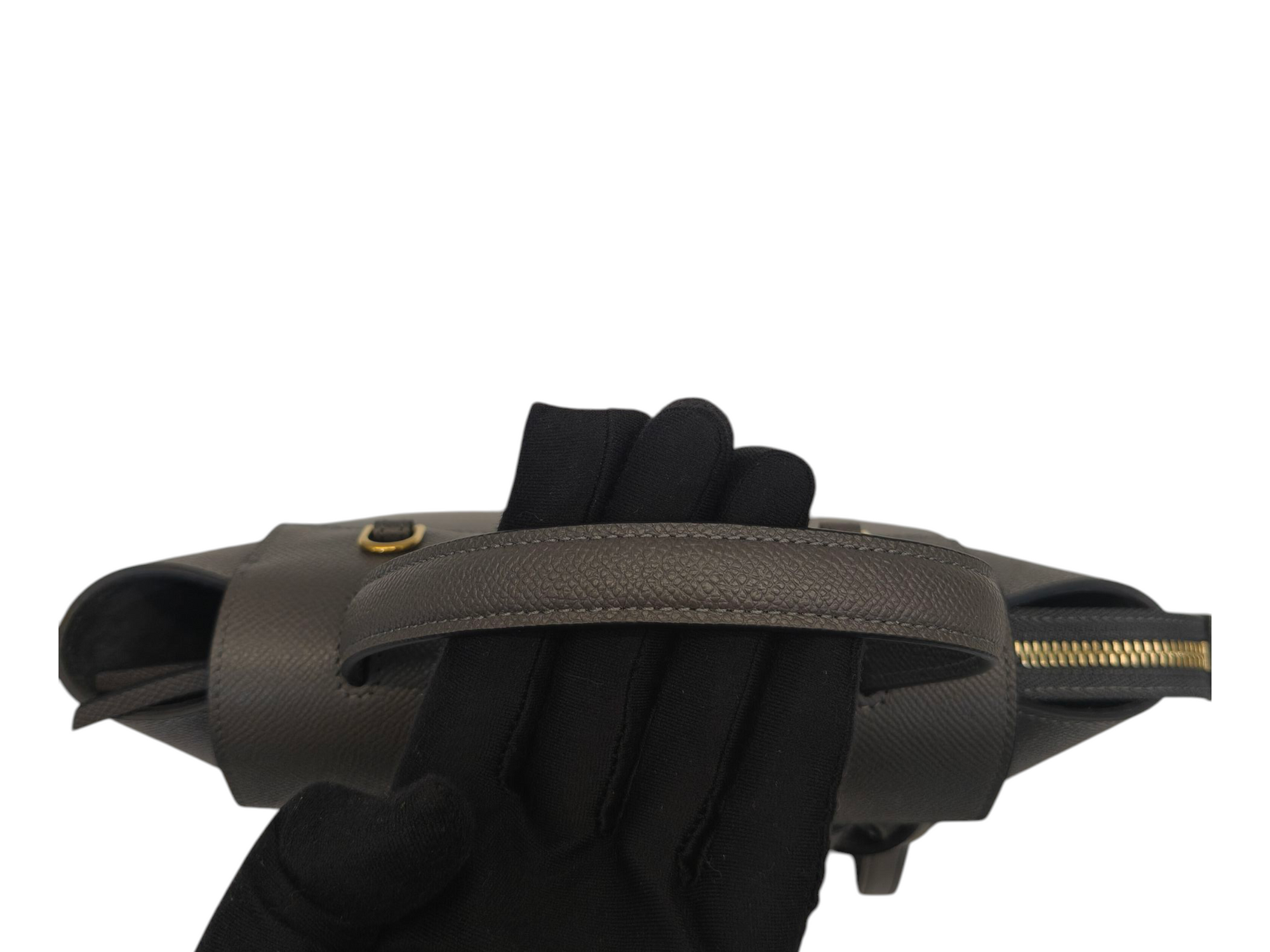 Celine Nano Grained Grey Calfskin Belt Bag