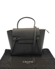 Celine Nano Grained Grey Calfskin Belt Bag