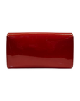Louis Vuitton Vernis Louise Clutch Bag in Red Patent Leather