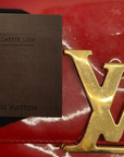 Louis Vuitton Vernis Louise Clutch Bag in Red Patent Leather