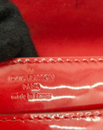 Louis Vuitton Vernis Louise Clutch Bag in Red Patent Leather