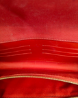 Louis Vuitton Vernis Louise Clutch Bag in Red Patent Leather