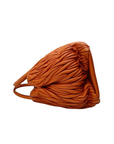 Miu Miu Matelasse Hand Bag Leather 2way Orange Gold