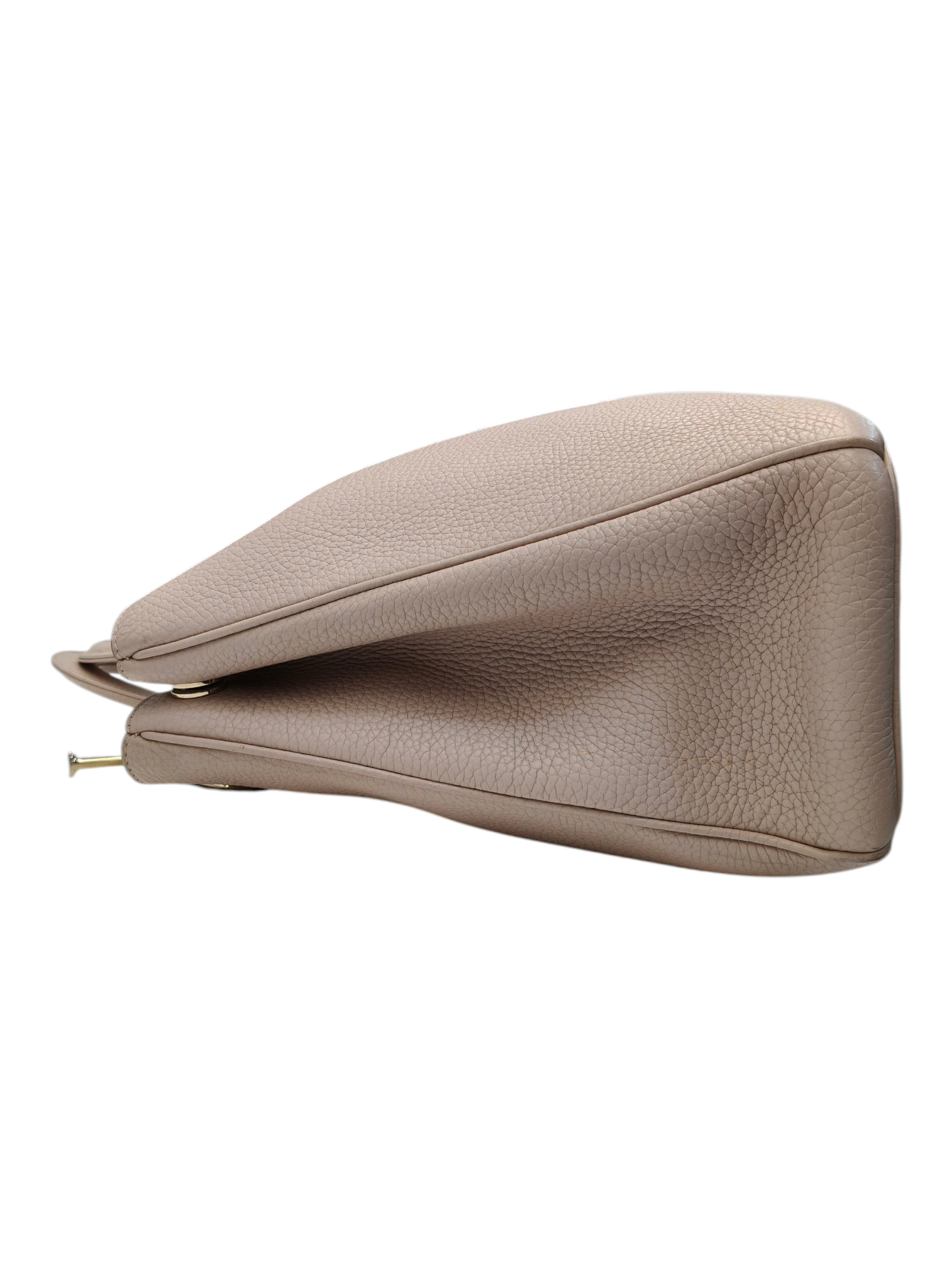 Dior Beige Diorissimo Leather Medium Shopper Tote Bag