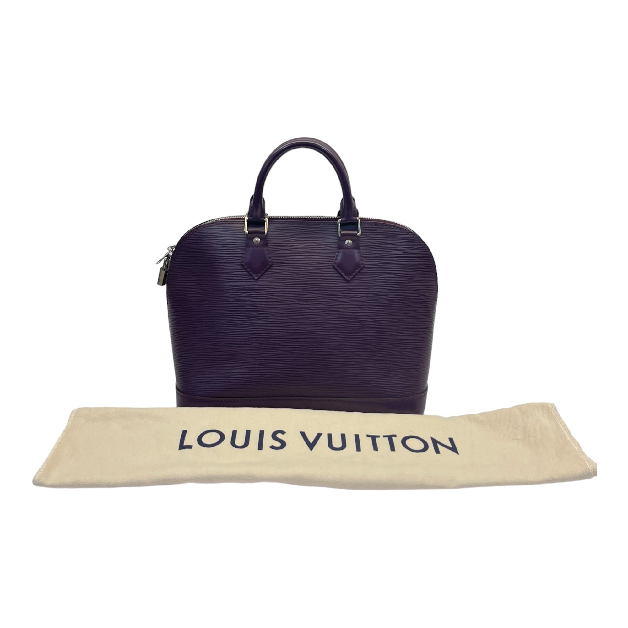 Louis Vuitton Purple Epi Leather Alma PM Bag