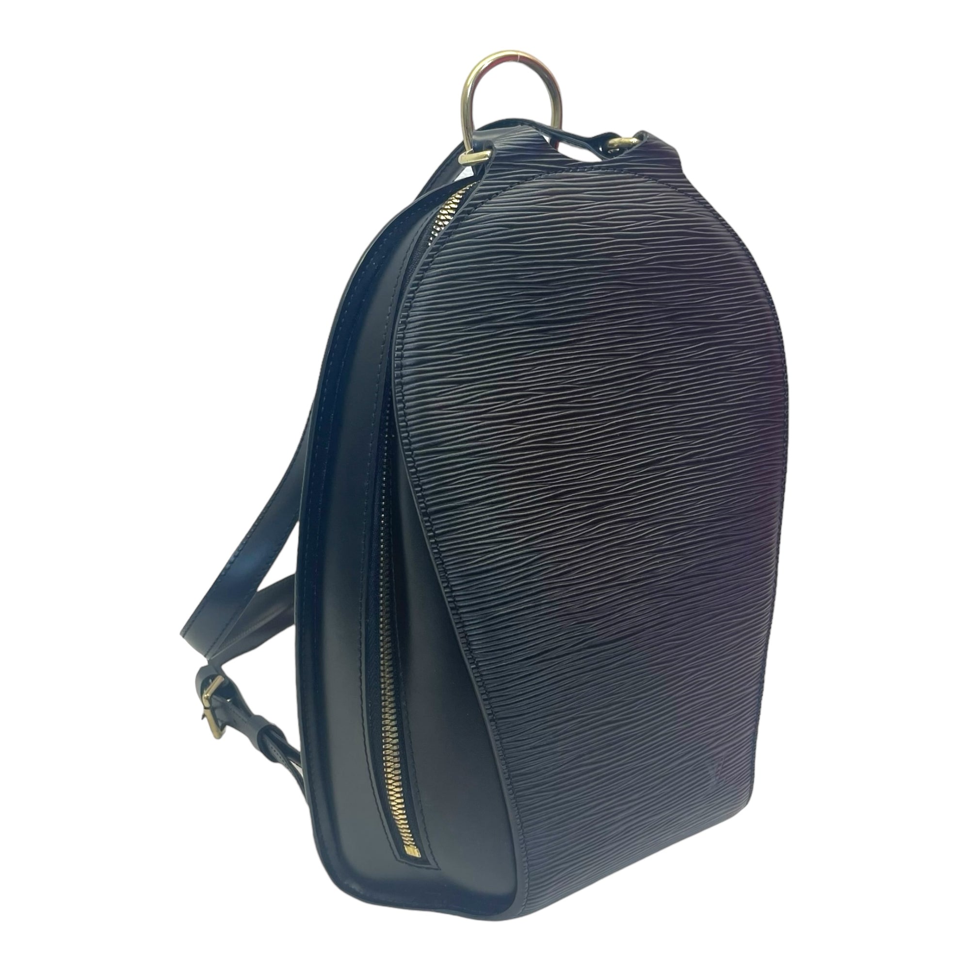 Louis Vuitton Black Leather Mabillon EPI Backpack