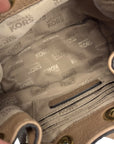Michael Kors Jules Drawstring Brown Bucket Bag