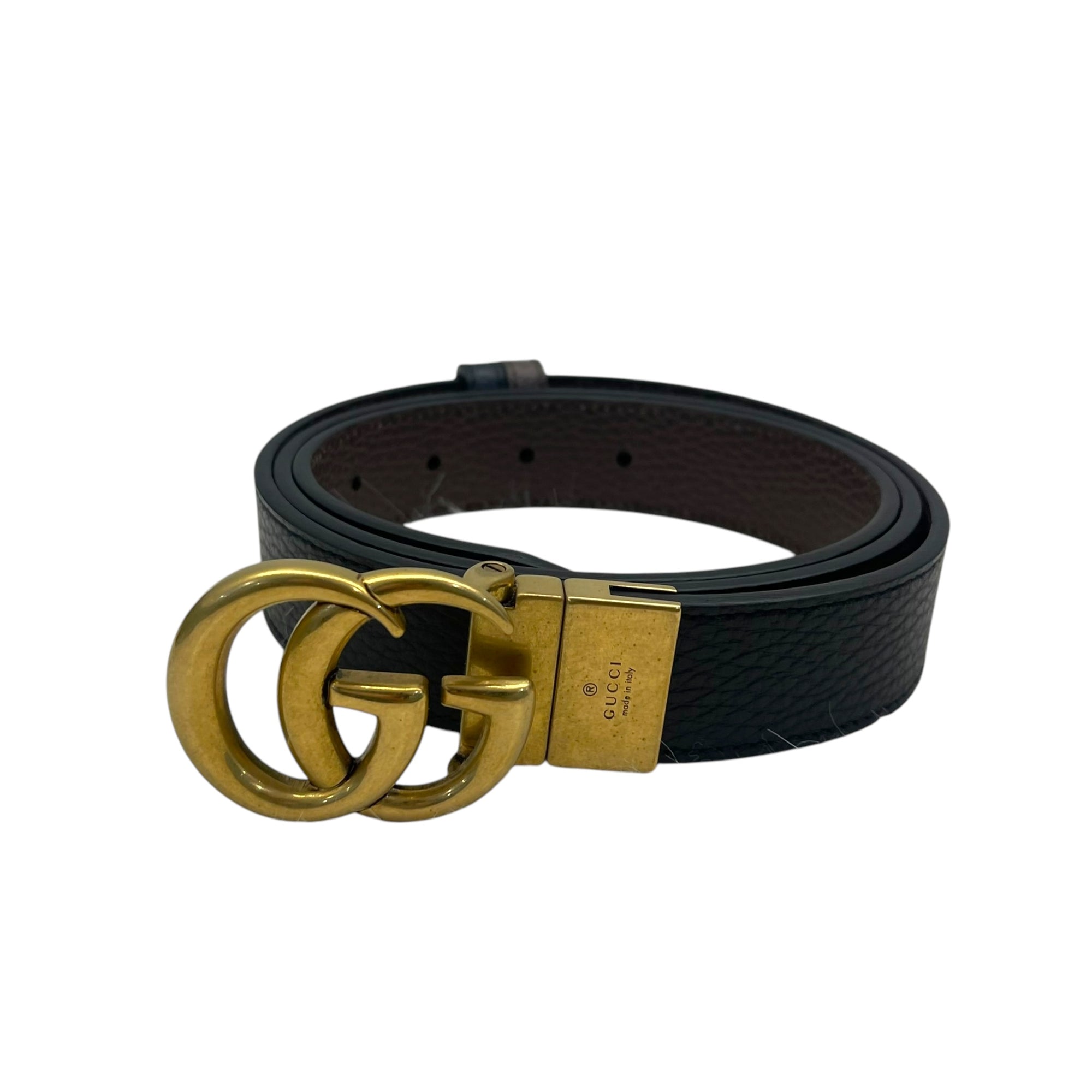 Gucci Reversible Gold Buckle Belt 110cm