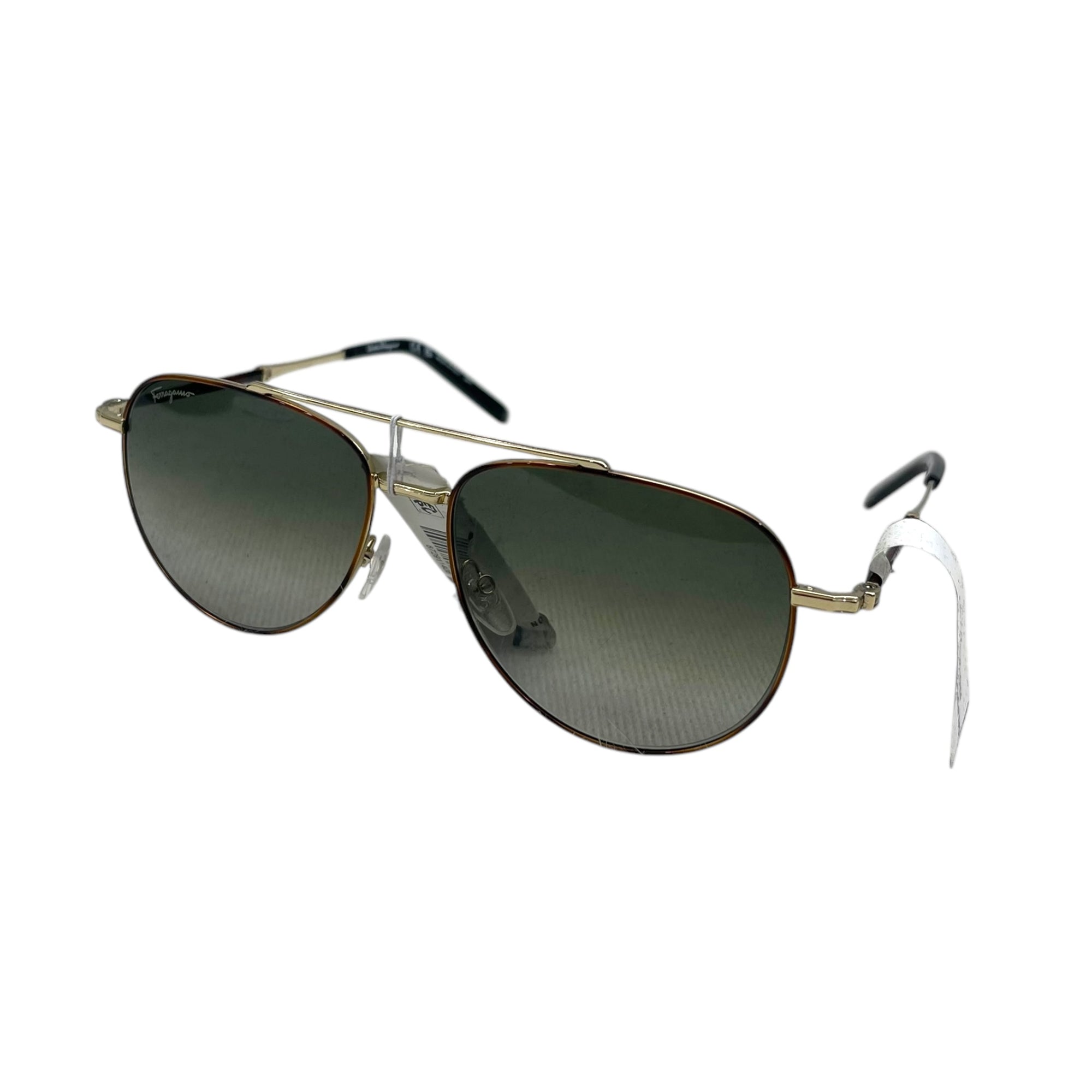 Salvatore Ferragamo Ruthenium Black Sunglasses