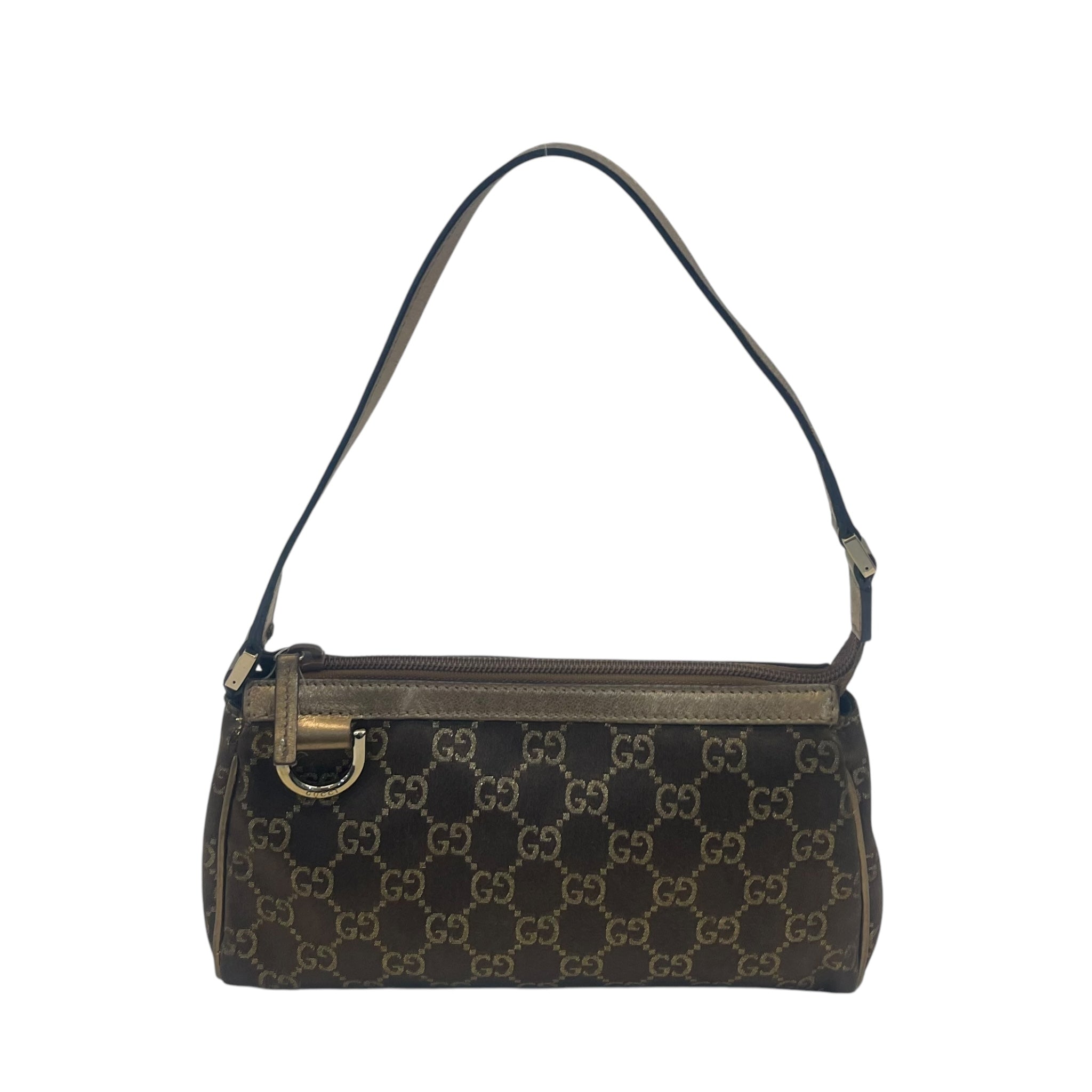 Gucci Bronze Guccissima Pochette Clutch Bag