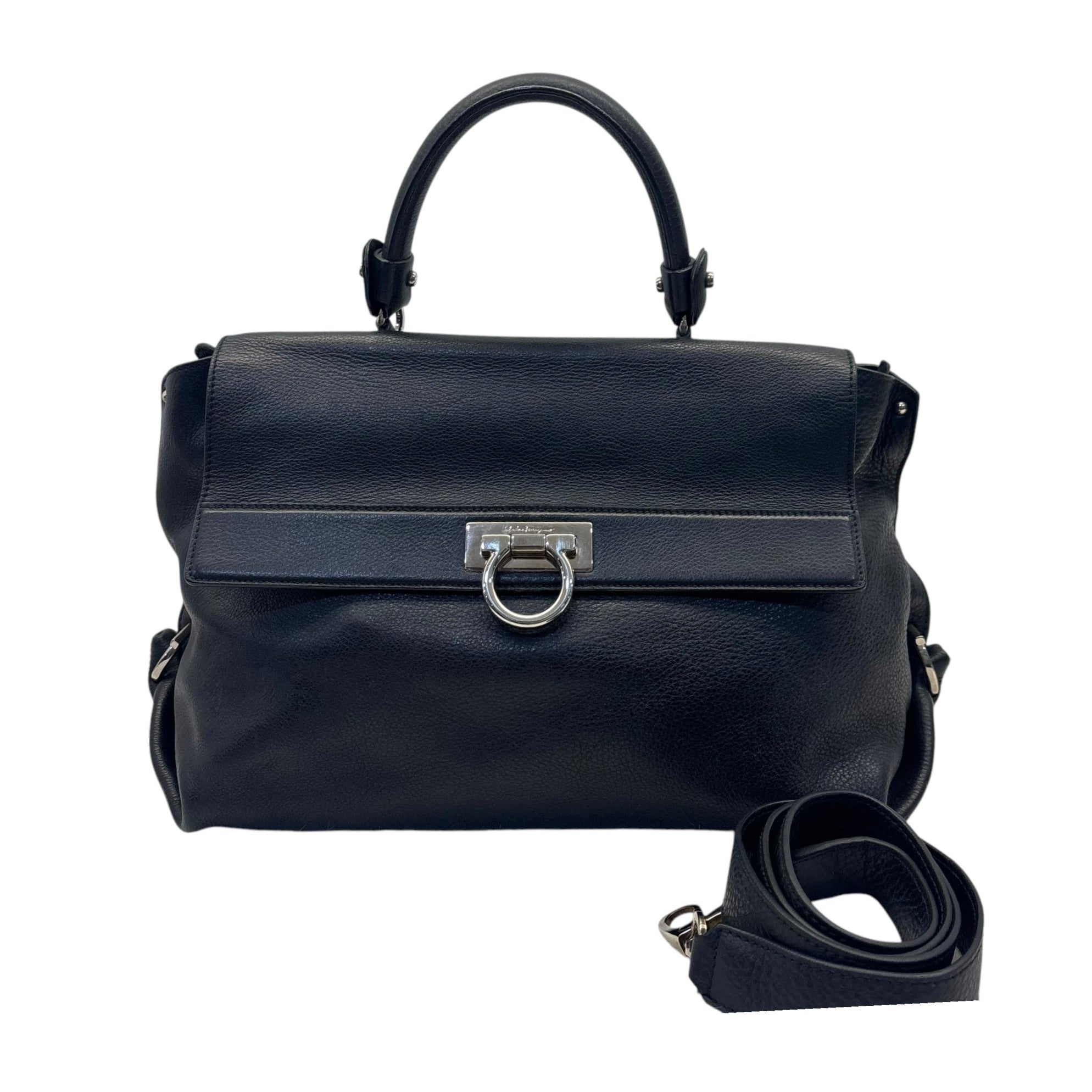 Salvatore Ferragamo Black Sofia Bag Medium