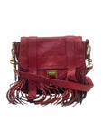 Proenza Schouler Mandarin Red Leather Fringe PS1 Tiny Bag