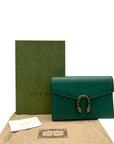 Gucci Green Leather Small Dionysus Shoulder Bag