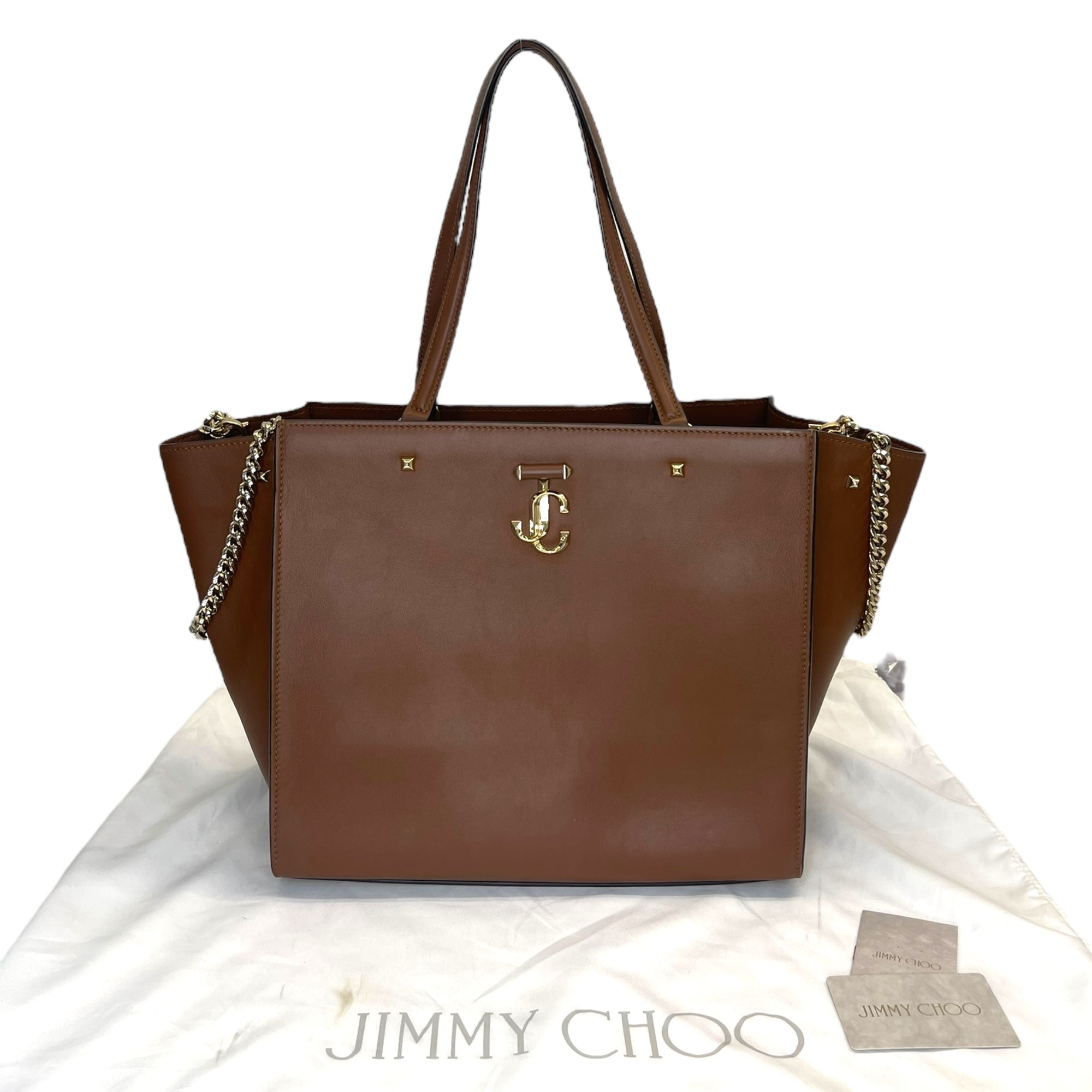 Jimmy Choo Varenne Smooth Calf Leather Tote Bag