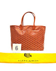 Goyard Orange Goyardine Coated Canvas St. Louis PM Tote