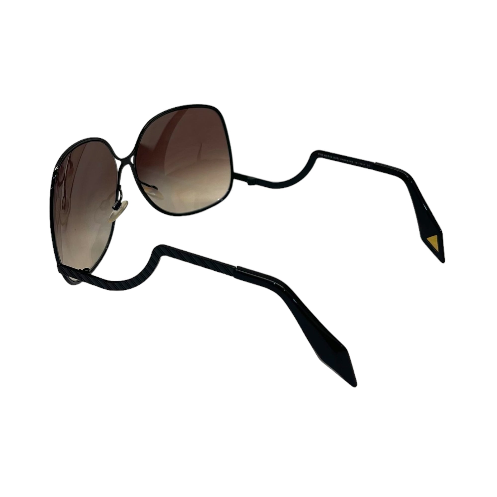 Victoria Beckham Black Metal Frame Sunglasses