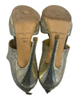 Jimmy Choo Course Glitter Private Platform Sandals Size EU 38.5
