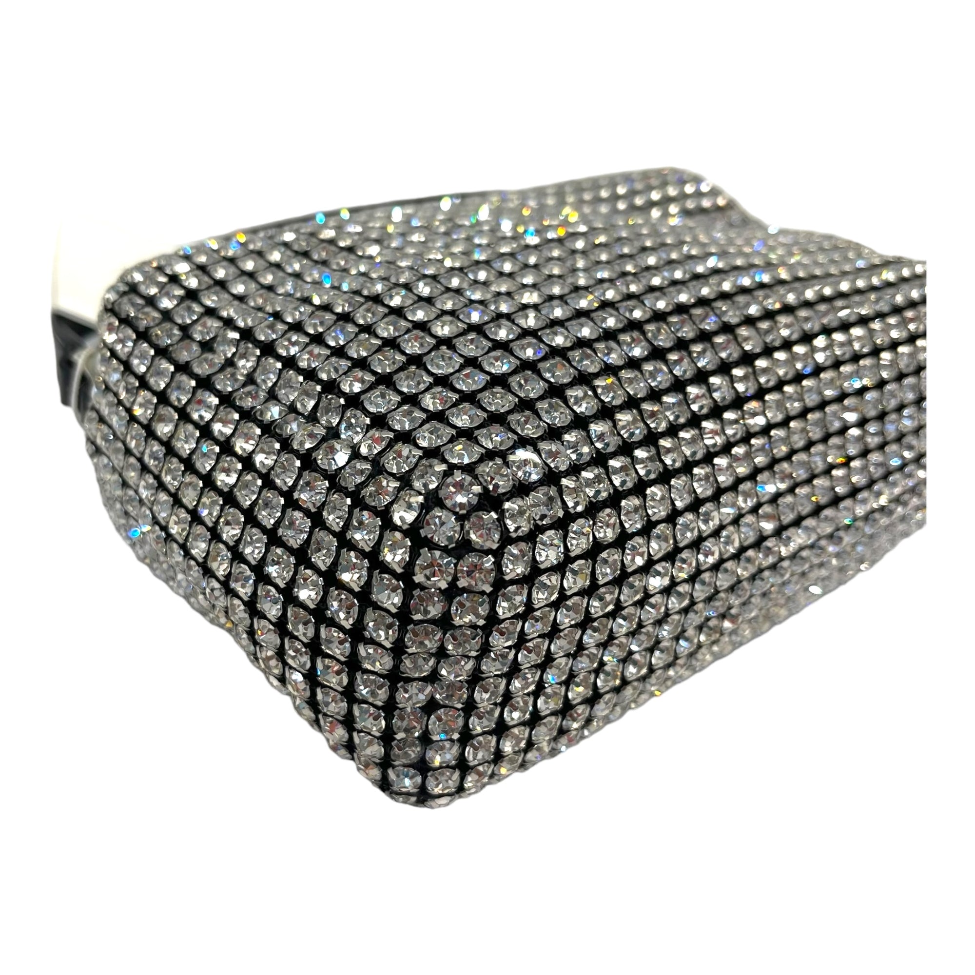 Alexander Wang Heiress Pouch In Crystal Mesh Medium
