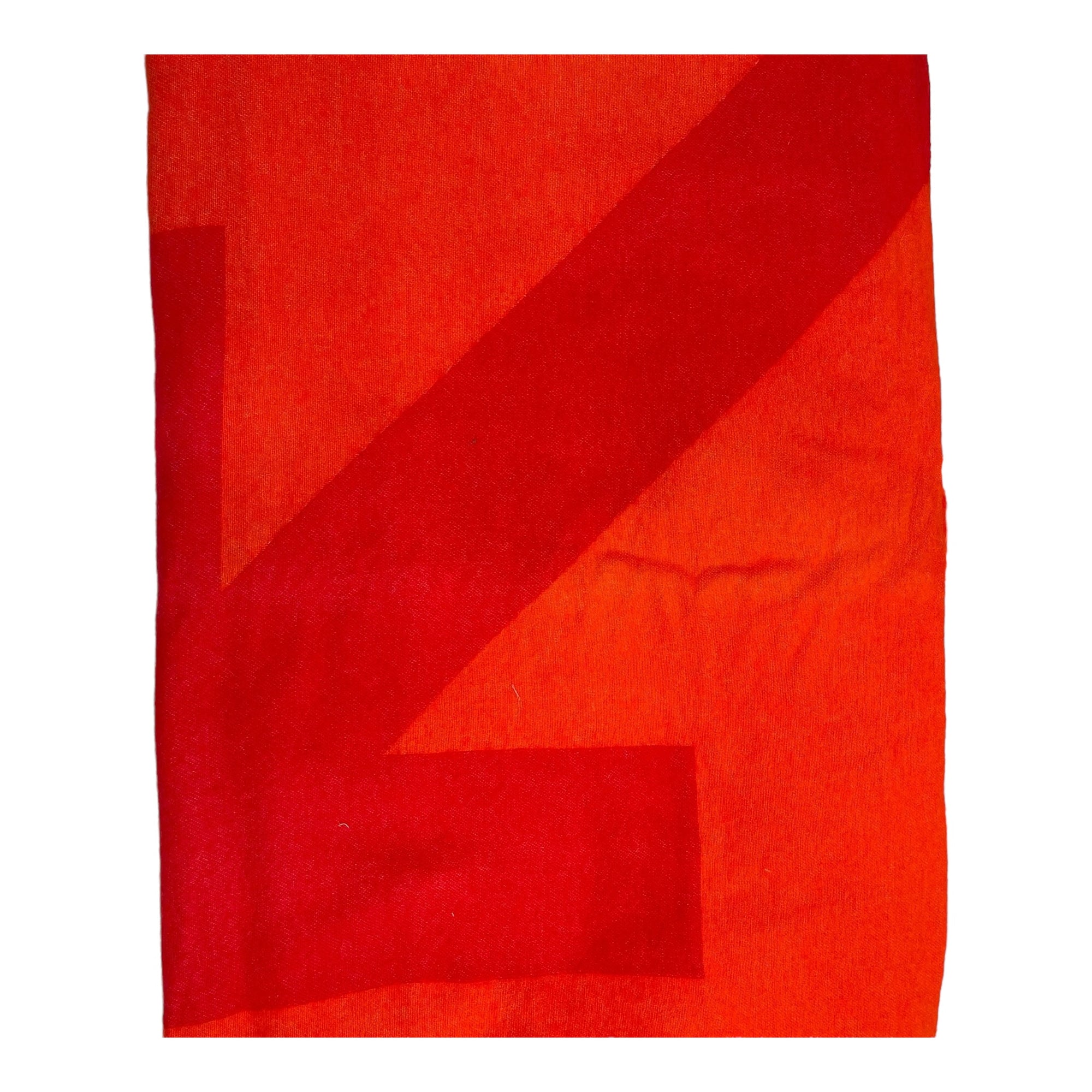 Off-White Mohair Arrow Blanket