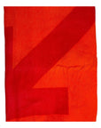 Off-White Mohair Arrow Blanket