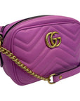 Gucci GG Marmont Shoulder Bag Matelasse Leather Mini